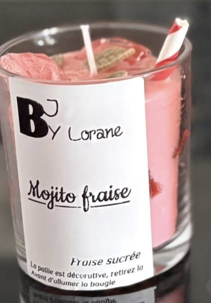 Bougie cocktail - Mojito fraise